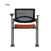 Chaise d'entraînement pliable en maille confortable en gros d'usine avec bloc-notes