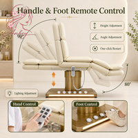 Cama de Belleza Eléctrica, Mesa de Masaje Facial Multifuncional para Salón de Belleza y Clínica Estética