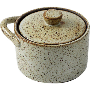 Pot d'assaisonnement ménager créatif Pot à ragoût rugueux Soupe aux oeufs à la vapeur Pot en céramique avec couvercle Bol à soupe Pot à épices pour la cuisine - Product Image 1