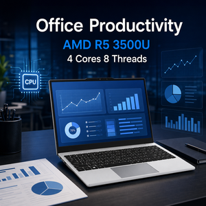 Vente d'usine : Ordinateur portable 14,1 pouces AMD R5 3500U avec Windows 11 Pro, lecteur d'empreintes digitales, <span class=keywords><strong>cam</strong></span>éra, RJ45 et emplacement de sécurité - Product Image 4