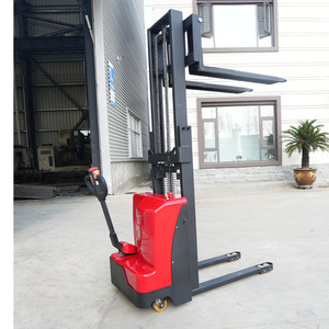 מחיר מפעל, מלגזה חשמלית 1.5 טון עם גובה הרמה של 3 מטר, משאית משטחים בעמידה לטיפול בחומרים - Product Image 2