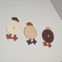 Tapis de table et sous-verres DIY à motifs de dessins animés, patchs et autocollants DIY pour vêtements, sacs et chaussures