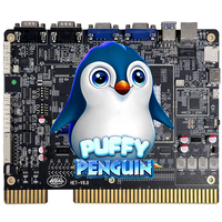HET Fat Fortunes 2-en-1 Jeu de compétences avec trois écrans individuels, carte de jeu PCB à monnayeur, machine d'arcade de divertissement 4 jeux