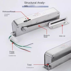 Unità di Rilascio Elettromagnetico Automatico per Porte Tagliafuoco, Dispositivo di Mantenimento Aperto per Porte Antincendio per Edifici Commerciali - Product Image 2