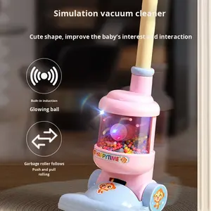 Jouets de jeu de simulation pour enfants petit canard jaune <span class=keywords><strong>balai</strong></span> pelle à poussière Mini <span class=keywords><strong>aspirateur</strong></span> vadrouille <span class=keywords><strong>jouet</strong></span> éducatif ensemble combiné en plastique - Product Image 3