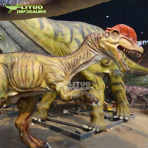 Dinosaure animatronique <span class=keywords><strong>Dilophosaurus</strong></span> grandeur nature pour une utilisation en intérieur pour les centres commerciaux Parcs d'aventure Jardins d'enfants Parcs de trampoline - Product Image 5