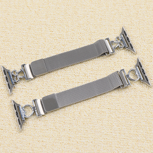 <span class=keywords><strong>Bracelet</strong></span> de montre en acier inoxydable de <span class=keywords><strong>20</strong></span> <span class=keywords><strong>mm</strong></span>, boucle milanaise, pour montre <span class=keywords><strong>Garmin</strong></span>, <span class=keywords><strong>bracelet</strong></span> en métal avec breloques en forme de cœur, adaptateur - Product Image 5