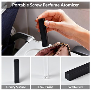 Atomiseur de parfum rechargeable en aluminium de 7,5 ml, format <span class=keywords><strong>poche</strong></span>, flacon de parfum <span class=keywords><strong>vide</strong></span> pour voyage, flacon en verre - Product Image 2