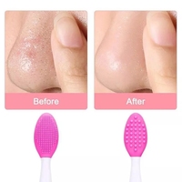 HMU vente en gros marque privée épurateur de lèvres brosse applicateur maquillage exfoliant Silicone points noirs lèvre nez gommage nettoyant brosse