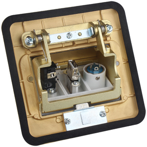 SeTo Ổ Cắm Sàn Bật Lên Bằng Đồng Bộ Chuyển Đổi Âm Thanh XLR Đực + Đầu Nối USB 2.0 + Giắc Cắm Micrô Âm Thanh Ổ Cắm Sàn - Product Image 4