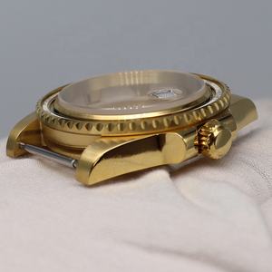 Caja de reloj de lujo de acero inoxidable de 40mm dorado NH35 piezas para Seiko NH34 NH35a NH36 EA 2824 Miyota 8215 movimiento - Product Image 4