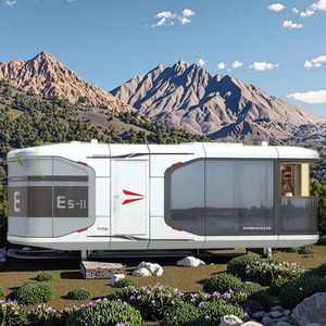 Eco Resort kapsül evi Off-Grid hazır doğa-sürdürülebilir çelik malzemelerle etkileyici yerleştirme - Product Image 5