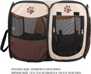 Corral Plegable Portátil para Mascotas, Resistente a Arañazos, de Fibra Sólida y Transpirable, para Perros y Gatos, Uso en Interiores y Exteriores, Viajes y Campamentos - Product Image 6