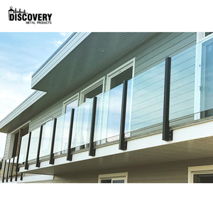 מעקה מעקה זכוכית בטיחות מעקה אלומיניום מעקה למרפסת וגרם מדרגות הרכבה בקלות - Product Image 3