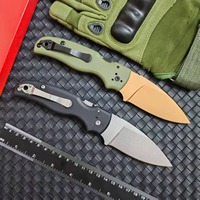 Couteau pliant de camping en plein air CN SD229, couteau de poche, manche vert, lame couleur cuivre, lame 8Cr13MoV