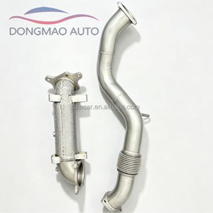 Tubo de Escape de Acero Inoxidable de 1.5mm de Espesor con Protector Térmico, Compatible con <span class=keywords><strong>Honda</strong></span> <span class=keywords><strong>Civic</strong></span> <span class=keywords><strong>TYPE</strong></span>-<span class=keywords><strong>R</strong></span> FL5 2.0T 2021-2025 - Product Image 3