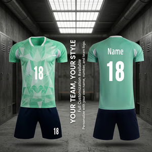قميص كرة قدم مخصص بتصميم حسب الطلب، طباعة رقمية، زي كرة قدم عصري بني اللون، طقم قمصان خفيف الوزن ومرن - Product Image 2