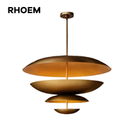 Lustre d'escalier RHOEM Cosmic à deux niveaux pour villa, salon, lustre haut de gamme, éclairage de luxe, décoration de la maison