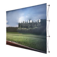 Support de toile de fond en aluminium pour affichage publicitaire, présentoirs pop-up, toile de fond pour médias, impression de logo, mur extensible télescopique – Offre Spéciale