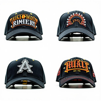 Chapeaux de sport à bord incurvé personnalisés de haute qualité avec logo brodé classique à 5 panneaux avec strass Casquettes de baseball pour hommes
