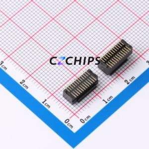 XDBM/F-0880-2*12PIN Board-to-Board & Backplane Connector SMD,P=0.8mm Connector 24P 0.8mm Vertical Mount 2 - Product Image 2