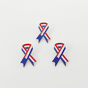 Metal pimler özel kadınlar kızlar hemşirelik pembe şerit çinko alaşım altın emniyet yaka Pin rozeti Metal algılama geçti şapka broş - Product Image 2