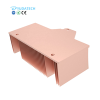 Dissipateur thermique en aluminium, cuivre ou aluminium personnalisable, cpu, dissipateur thermique, fin incurvée, offre spéciale