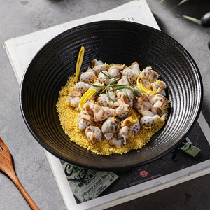 <span class=keywords><strong>Piatto</strong></span> di pesce moderno Extra Large ovale in ceramica con bordo curvo <span class=keywords><strong>piatto</strong></span> d'autore per hotel e feste per stoviglie di celebrità su Internet - Product Image 4