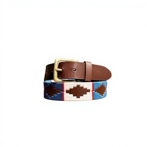 Handicrafts Genuine Leather Polo <b>Belts</b> Sale BS INTERNATIONAL NA285 3.8CM Made India Customizable <b>Vintage</b> Style Durable Steel - Product Image 2