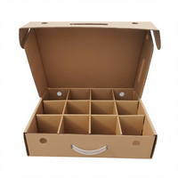 Boîte Cadeau Rétro en Papier Kraft avec Étiquette UV, Carton Épais Pliable, Origine Zhejiang, Universel pour Alimentation et Cosmétiques