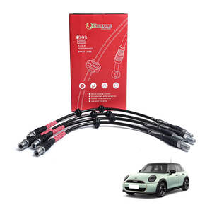 Tuyau <span class=keywords><strong>de</strong></span> <span class=keywords><strong>frein</strong></span> tressé en acier inoxydable universel compatible pour <span class=keywords><strong>BMW</strong></span> MINI E90 E30 Tous les fluides 3 couches - Product Image 1