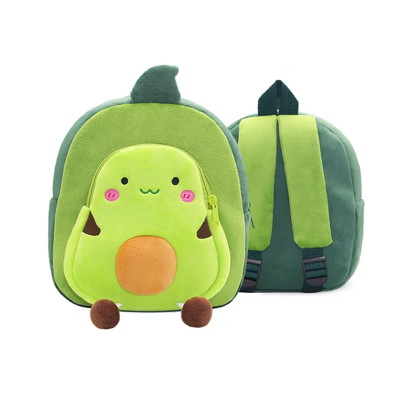wholesale popular cartoon fruit schoolbag school bags trendy backpack cute plush school bags for kindergarten kids