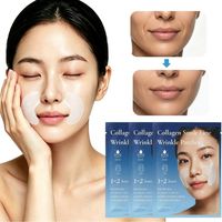 Masque facial anti-âge au collagène à marque privée pour le visage, estompe les rides nasogéniennes et les rides du sourire, raffermit et liftant