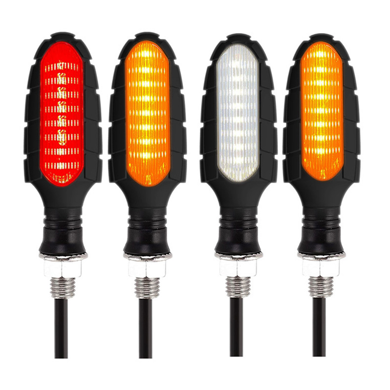 Водонепроницаемый светодиодный течет последовательного мигает индикаторы мотоцикла мотоцикл LED указатели поворота для мотоцикла аксессуары Запчасти