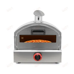 Oven Pizza Gas pemanas cepat baja tahan karat komersial dijual Gas luar ruangan Oven Pizza Gas LPG kualitas tinggi untuk obral bagus