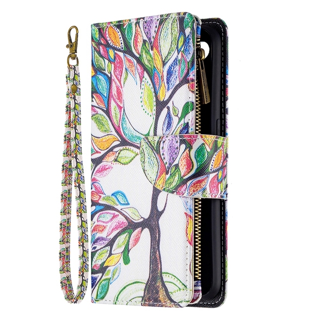 Zipper Design Wallet case for Oppo A17, Credit Card case Pouch for Oppo A54 4g A55 5G A57, for Samsung A35 Pouch case