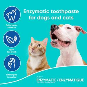 Dentifrice enzymatique <span class=keywords><strong>pour</strong></span> chiens, chats et animaux <span class=keywords><strong>de</strong></span> compagnie |   Dentifrice <span class=keywords><strong>pour</strong></span> animaux <span class=keywords><strong>de</strong></span> compagnie saveur volaille, anti-tartre et anti-plaque <span class=keywords><strong>pour</strong></span> une haleine fraîche - Product Image 2