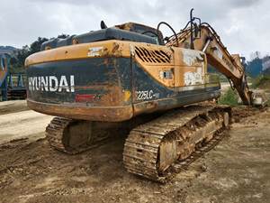 Pelle mécanique sur chenilles originale de la Corée Hyundai 215 Moteur Yanmar d'occasion à haut rendement en bon état Vente - Product Image 2