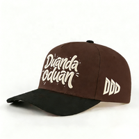 Casquette de baseball personnalisable à double position avec broderie 3D en relief, logo incurvé, fermeture arrière réglable, 100 % coton, tendance et sportive