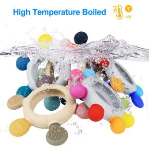 Juguetes <span class=keywords><strong>para</strong></span> la dentición del bebé Mordedores <span class=keywords><strong>de</strong></span> silicona sin BPA Timón <span class=keywords><strong>de</strong></span> silicona con anillo <span class=keywords><strong>de</strong></span> madera Calmar las encías <span class=keywords><strong>de</strong></span> los bebés - Product Image 3