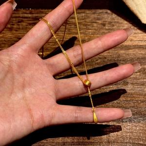 แหวนและสร้อยคอเงินแท้ S925 สำหรับผู้หญิง ดีไซน์หรูหราเบาๆ ประดับเพชร พร้อมลูกบอลสีทองเล็กๆ ขัดเงาแบบตาแมว สไตล์โบราณ ประกายดาว สีชมพูอ่อน - Product Image 1