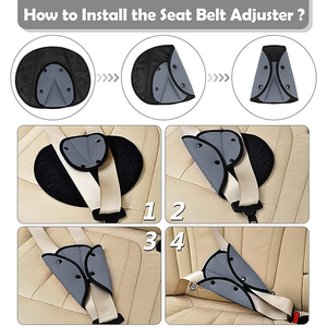 Nouveau support de réglage de <span class=keywords><strong>ceinture</strong></span> de sécurité <span class=keywords><strong>pour</strong></span> enfant voiture Anti-cou cou bébé couverture d'épaule <span class=keywords><strong>ceinture</strong></span> de sécurité - Product Image 6