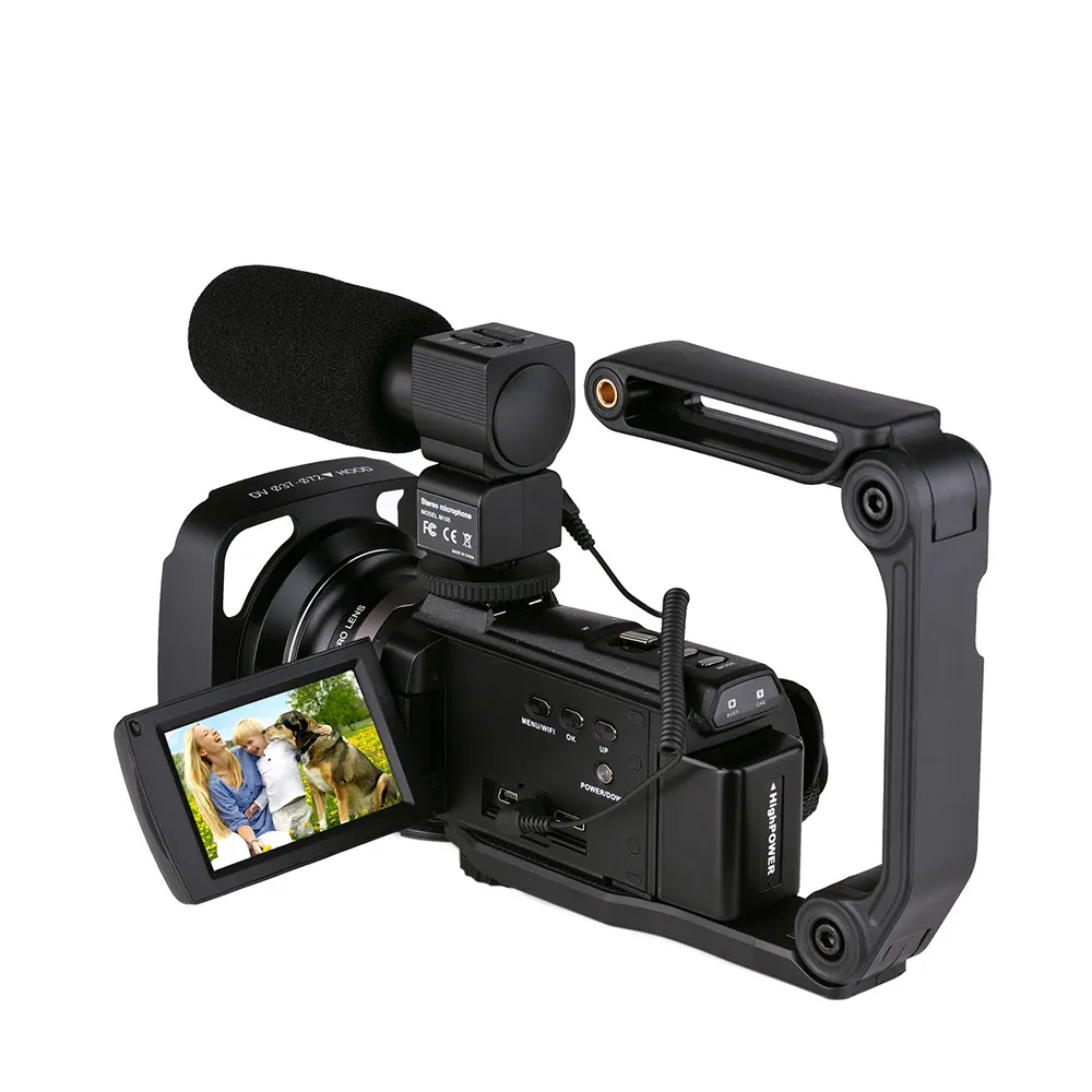 เครื่องบันทึกวิดีโอส่วนบุคคล อุปกรณ์บันทึกวิดีโอมินิกล้อง กล้องดิจิตอล 20.1 Mp กล้องมืออาชีพพร้อมเลนส์