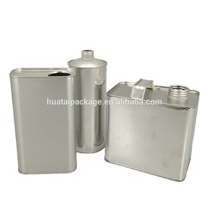 Boîte métallique oblongue de style F de 1 gallon d'usine avec 1 ouverture <span class=keywords><strong>alpha</strong></span> de 1/4 pouces - Product Image 3