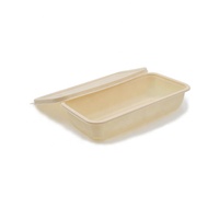 Conteneur jetable biodégradable et compostable en amidon de maïs pour plats à emporter, boîte à collation, Guangdong, épaisseur 3 mm
