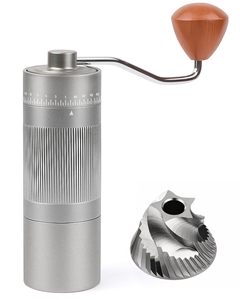 420 Stainless Steel Burr Espresso <b>Mini</b> Small Hand Mill Portable Manual Coffee <b>Grinder</b> with Wood Knob - Product Image 4