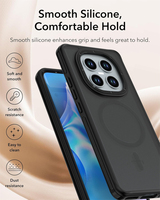 Funda Transparente Antihuellas para Redmi Note 13 14 4G 15Pro+ 5G, Carga Inalámbrica, Magnética, Antigolpes