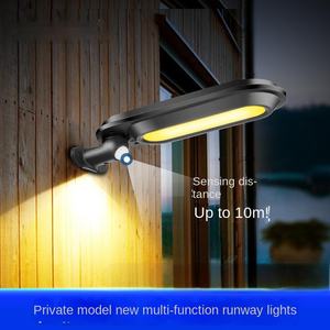 Lampe murale LED solaire extérieure DC IP65 avec détection de mouvement pour jardin, rue, cour, éclairage domestique - Product Image 2