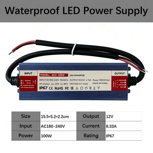 Fuente de Alimentación Impermeable para Ingeniería 12V/24V DC Sin Controlador, Totalmente Encolada, Transformador de Conmutación de Potencia Completa 60W-600W - Product Image 5
