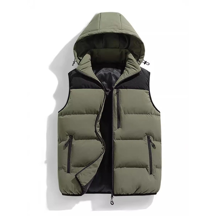 Manufacturer Factory Autumn Winter Hooded Waistcoat